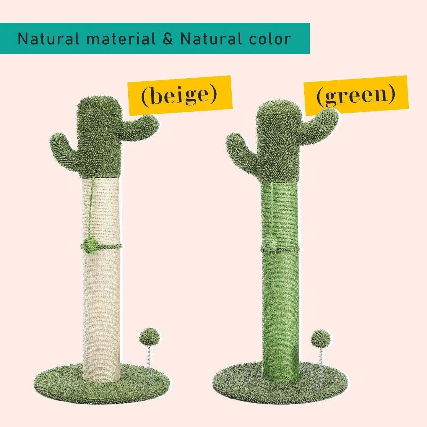 Cactus Cat Tree ToyDescription:
Your cat’s new favorite hangout! This playful cactus-themed cat tree features a scratching post, ball toy, and cozy mushroom condo—perfect for climbing,Regal Pet PalaceRegal Pet PalaceCactus Cat Tree