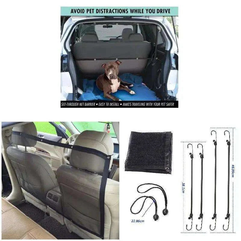 Car Pet Safety BarrierDescription:
Protect your pet and passengers on the road! This durable, anti-collision pet fence ensures your dog stays safe and secure in the car while keeping disRegal Pet PalaceRegal Pet PalaceCar Pet Safety