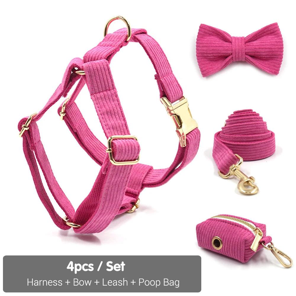 Luxury Hot Pink Dog Harness