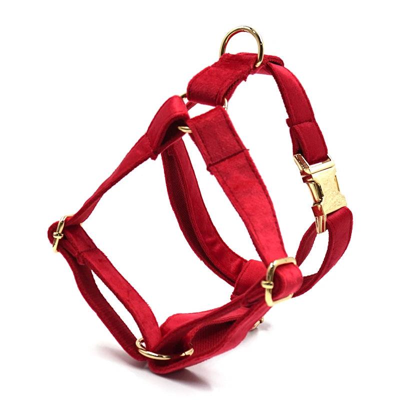 Luxurious Red Velvet Harness