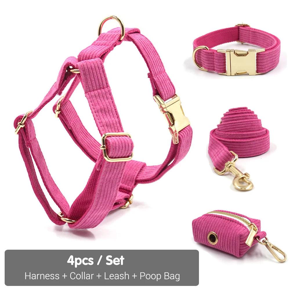 Luxury Hot Pink Dog Harness
