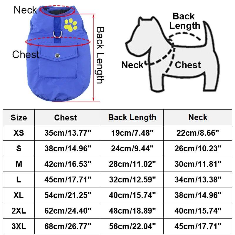 Warm Cotton Dog Coat