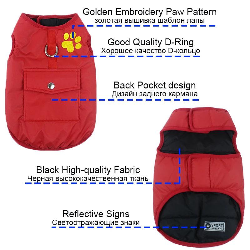Warm Cotton Dog Coat