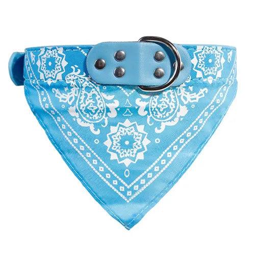 Adjustable Leather Dog Bandana