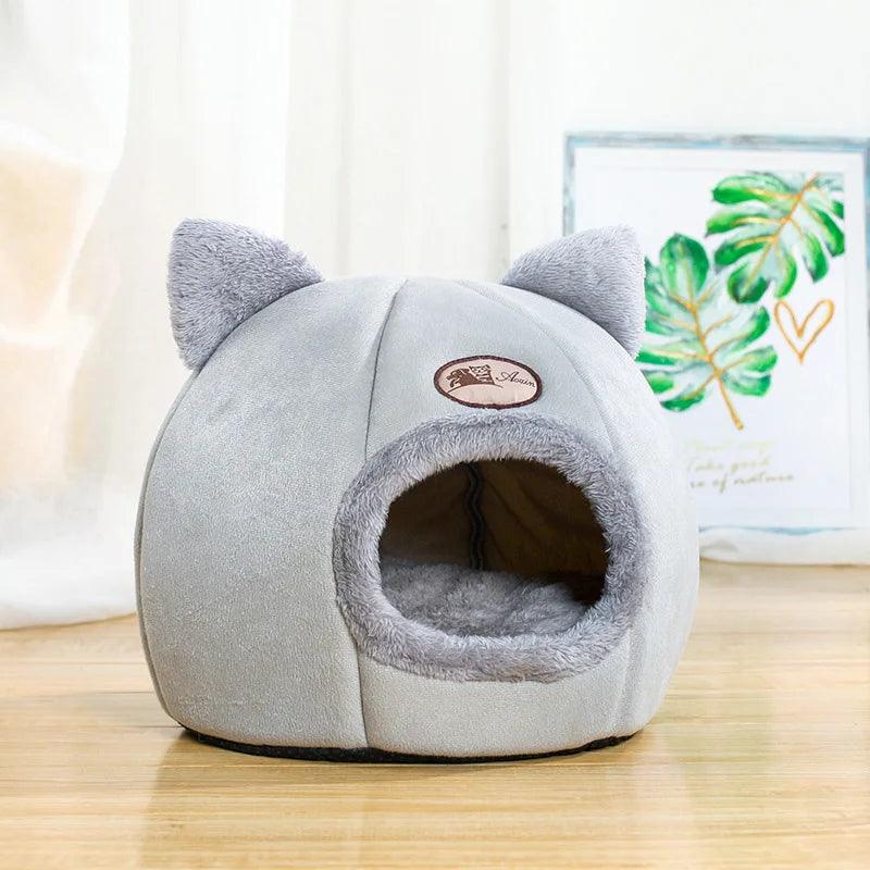 Cozy Winter Cat Cave