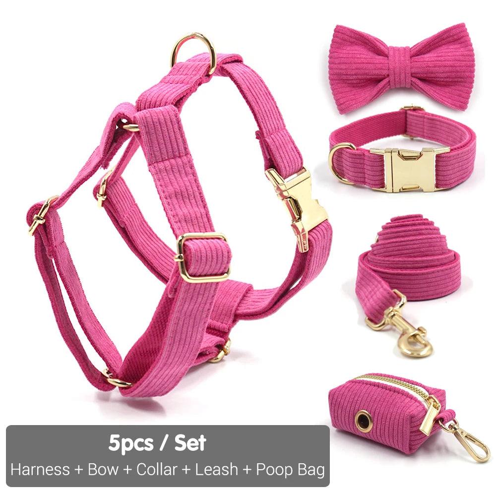 Luxury Hot Pink Dog Harness