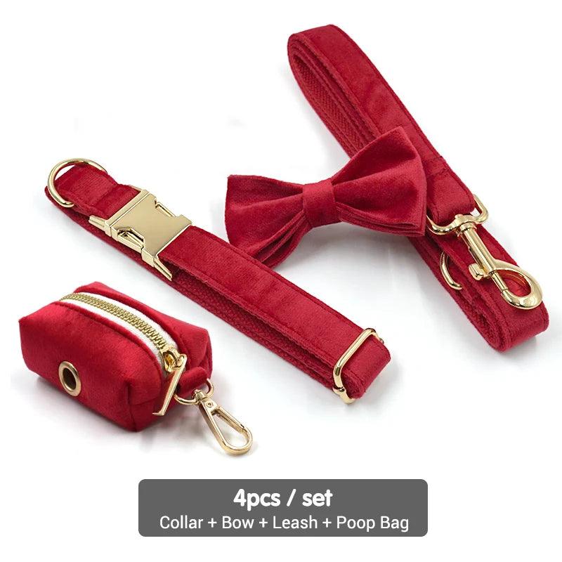 Luxurious Red Velvet Harness