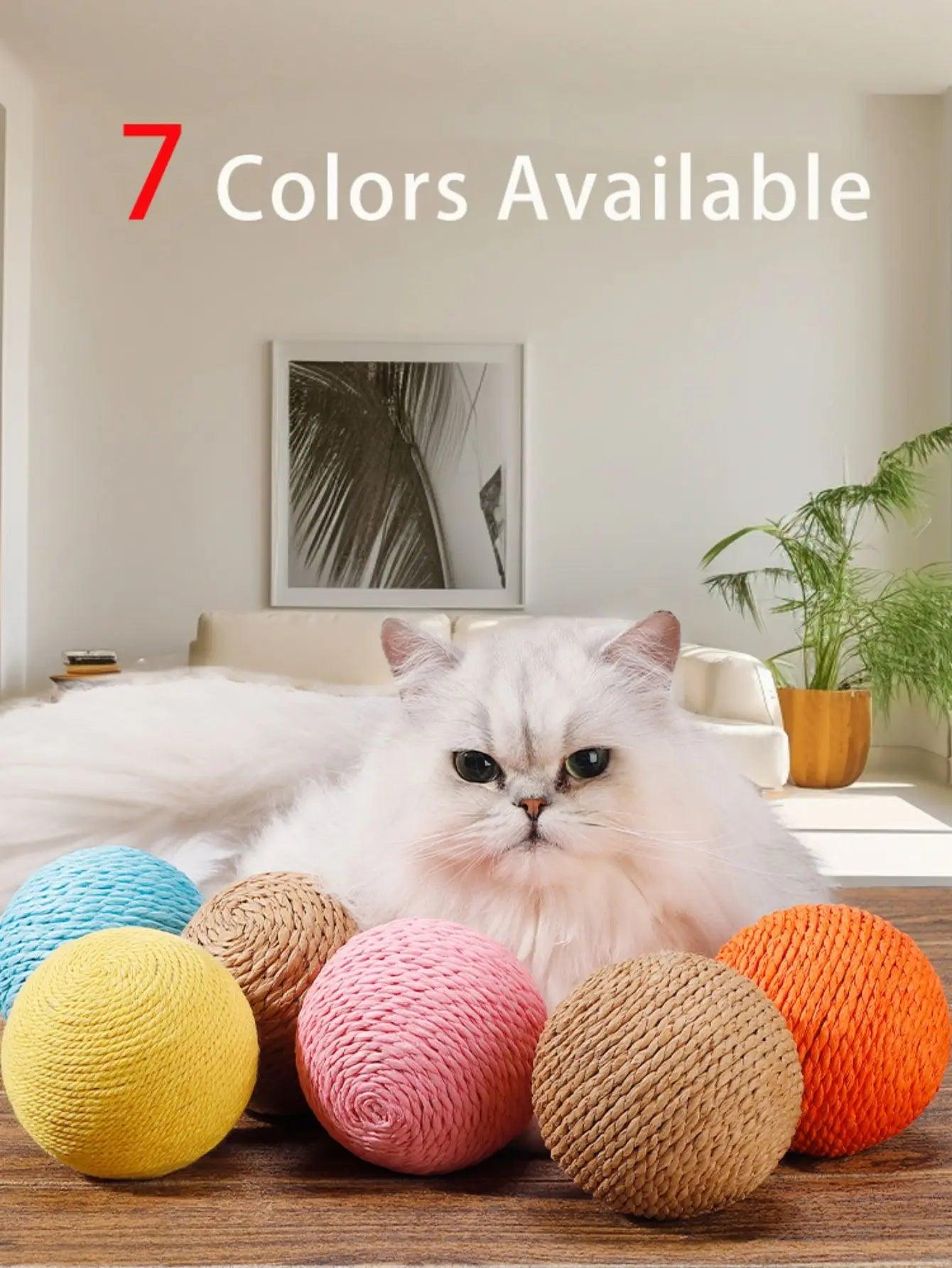 Interactive Sisal Cat Ball