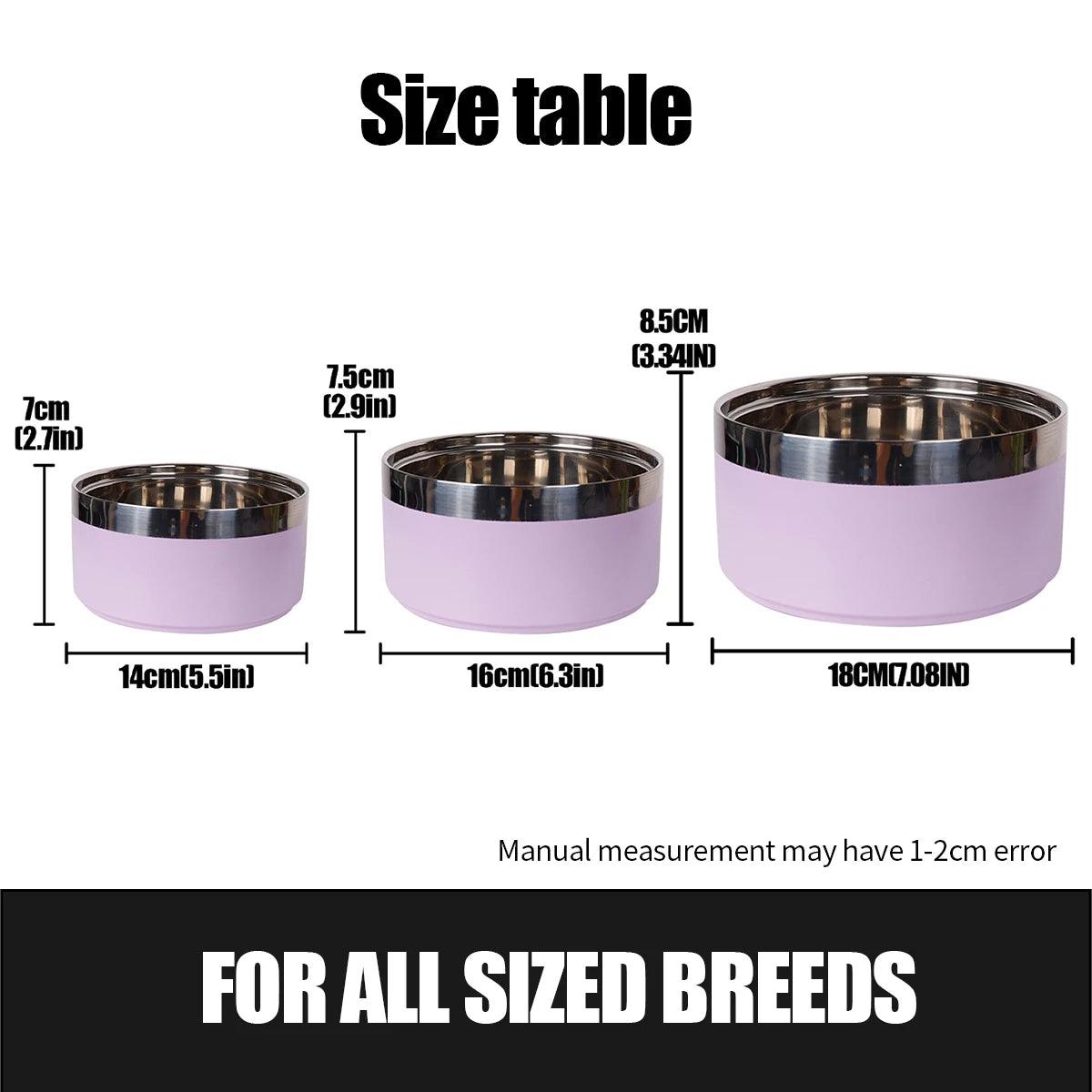 Non-Slip Stainless Steel Pet Bowl