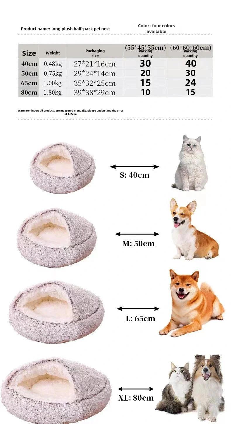 Cozy Plush Cat Nest