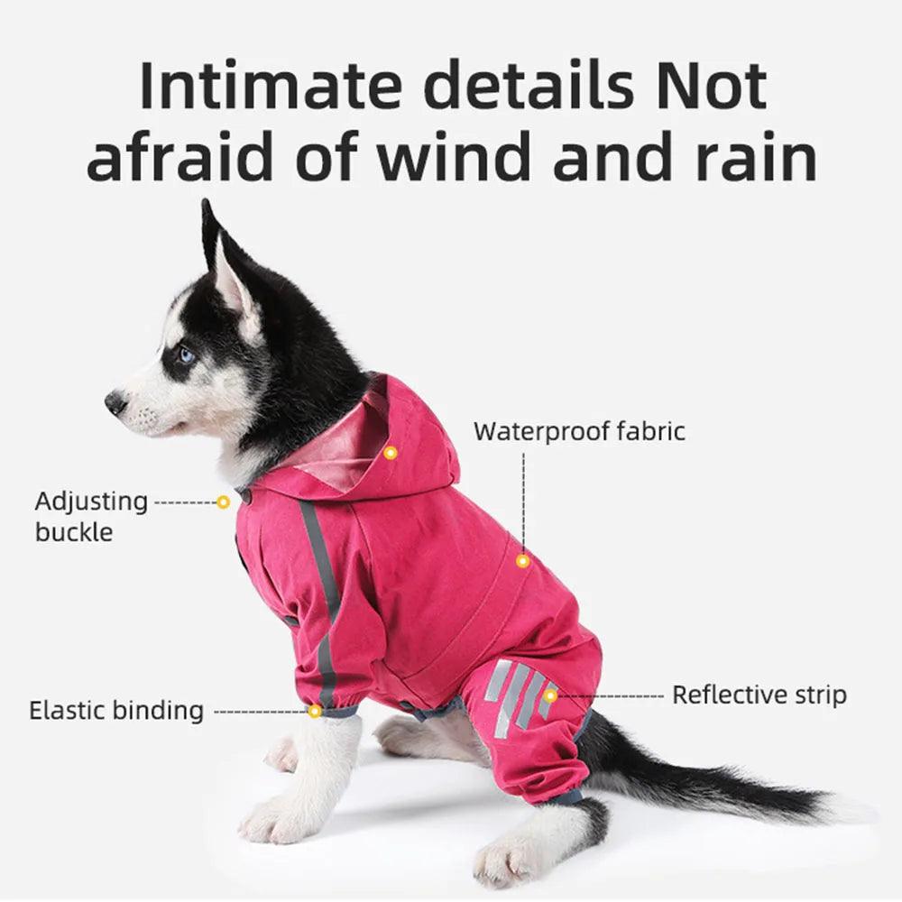 Waterproof Dog Raincoat with Hood