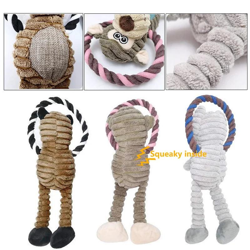 Squeaky Monkey Dog Toy