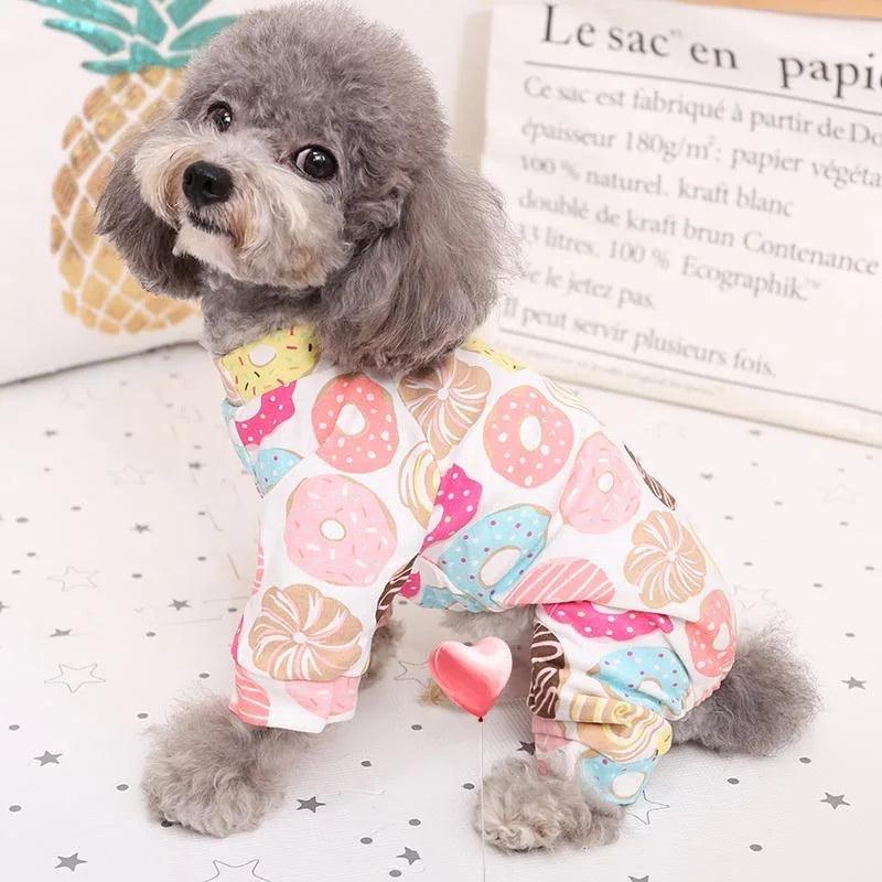 Cotton Print Pet Jumpsuit
