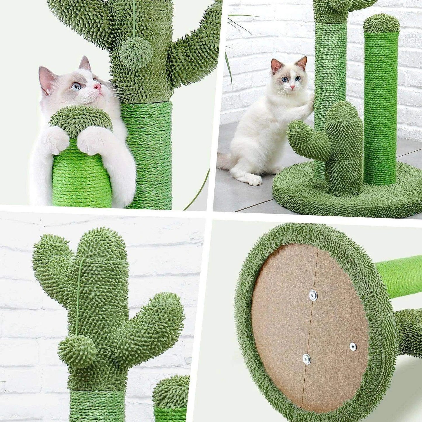 Cactus Cat Scratcher PostDescription:
Transform your cat’s scratching routine into fun! This cactus-shaped cat scratcher features three scratching poles and a dangling interactive ball—perfeRegal Pet PalaceRegal Pet PalaceCactus Cat