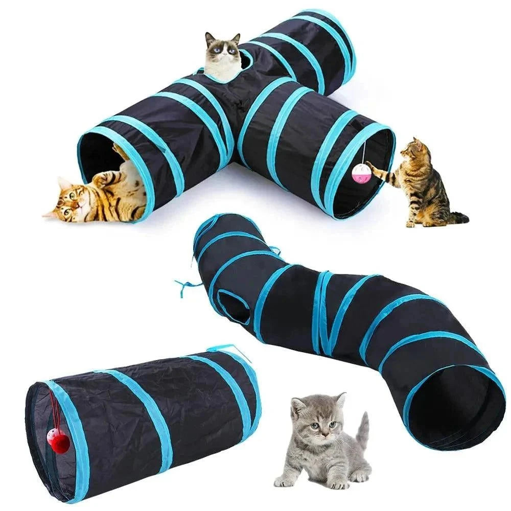 Foldable Cat Play TunnelDescription:
Let your cat explore a world of adventure with this foldable play tunnel! A fun, durable toy that offers endless entertainment and exercise for your fuRegal Pet PalaceRegal Pet PalaceFoldable Cat Play Tunnel