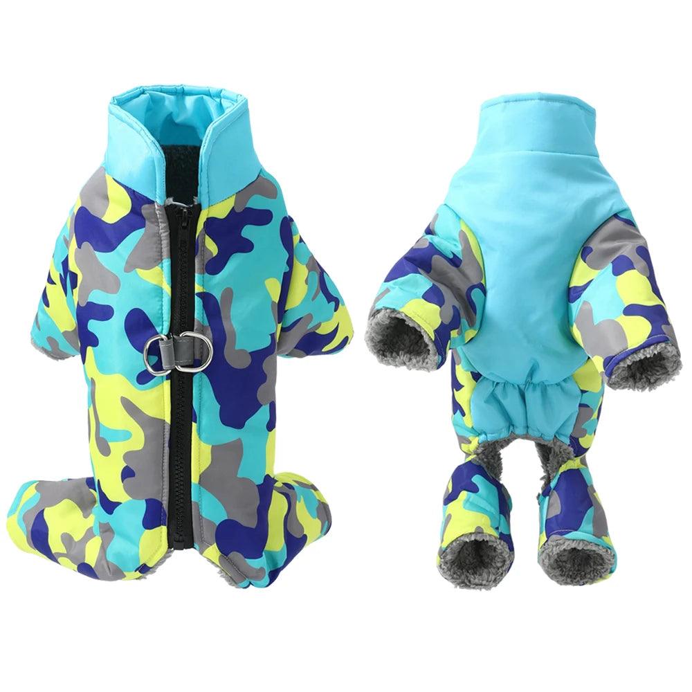 Waterproof Fleece Dog Jumpsuit