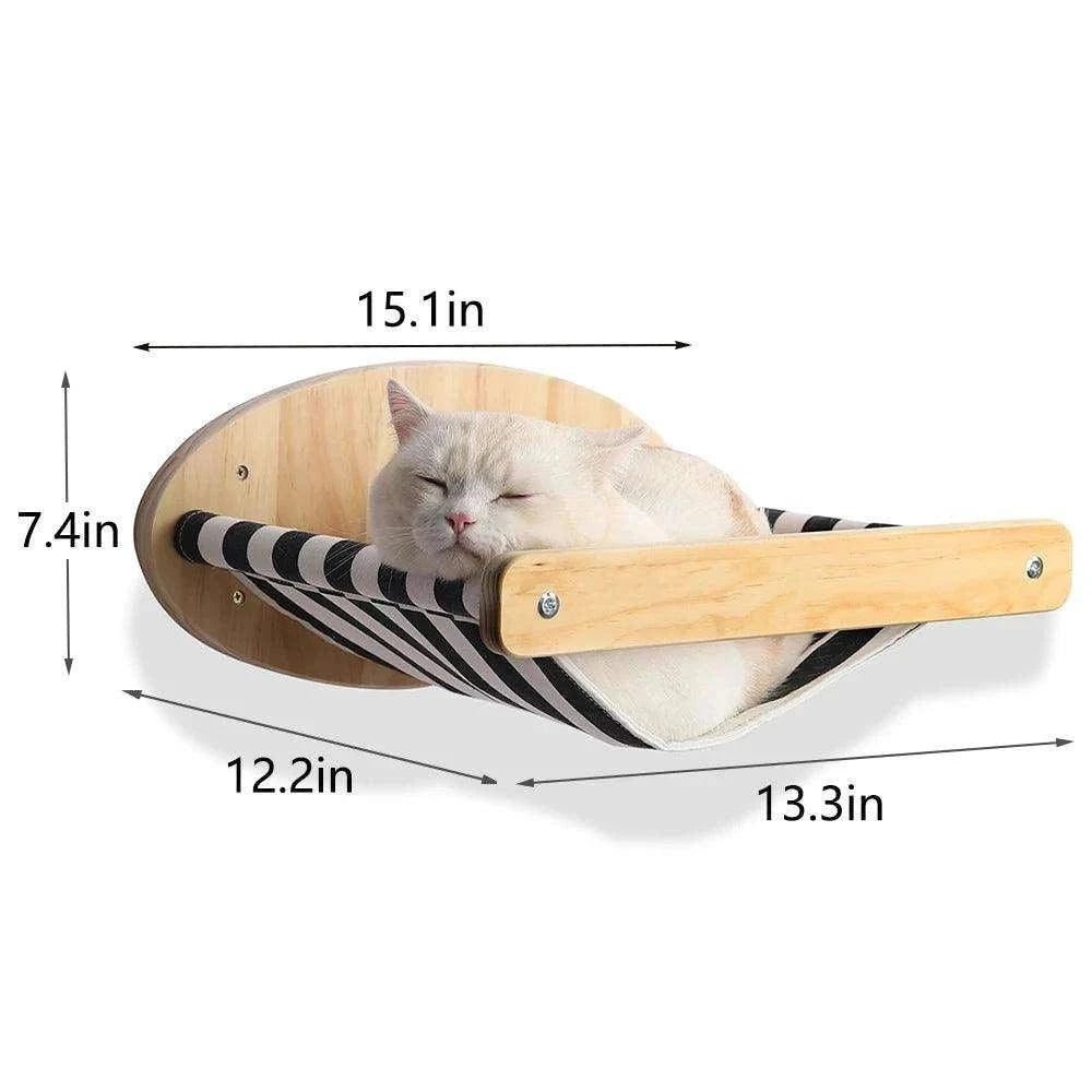 Wall-Mounted Cat Climbing ShelfDescription:
Elevate your cat’s playtime with this four-step wall-mounted stairway. Perfect for climbing, scratching, and resting, it transforms any wall into a verRegal Pet PalaceRegal Pet PalaceWall-Mounted Cat