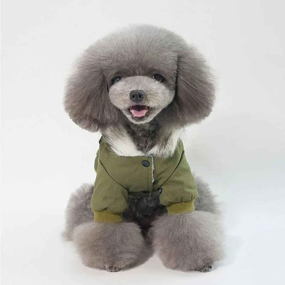 Thickened Winter Dog Military Coat