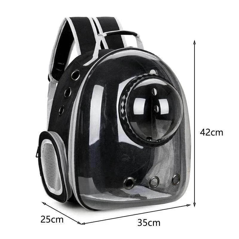 Space Capsule Pet BackpackDescription:
Take your pet on adventures stress-free! This breathable, transparent space capsule backpack lets them enjoy the view while staying safe and comfortablRegal Pet PalaceRegal Pet PalaceSpace Capsule Backpack