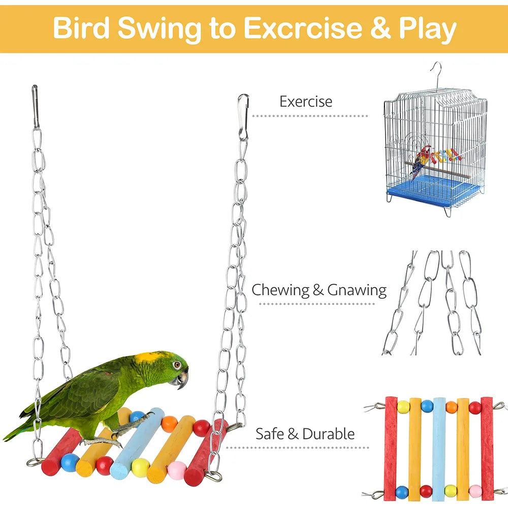 11Pcs Bird Toy Set