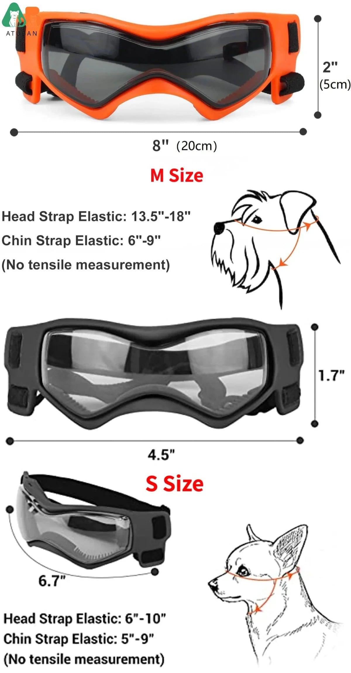 Dog Motorcycle Helmet & Goggles