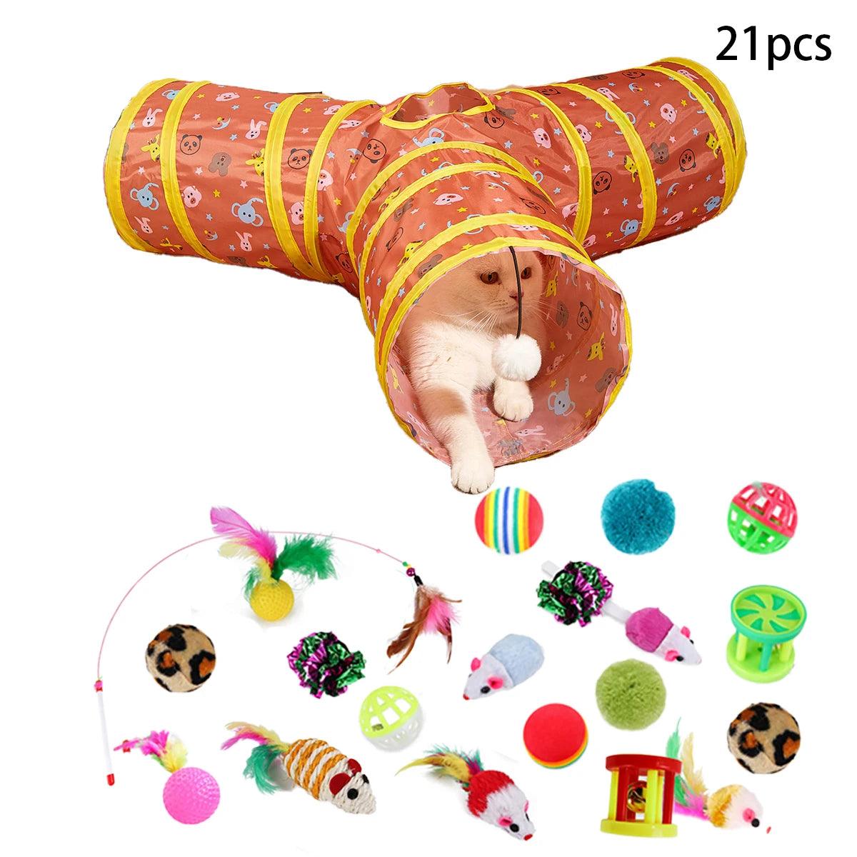 Crinkle Cat Tunnel Toy