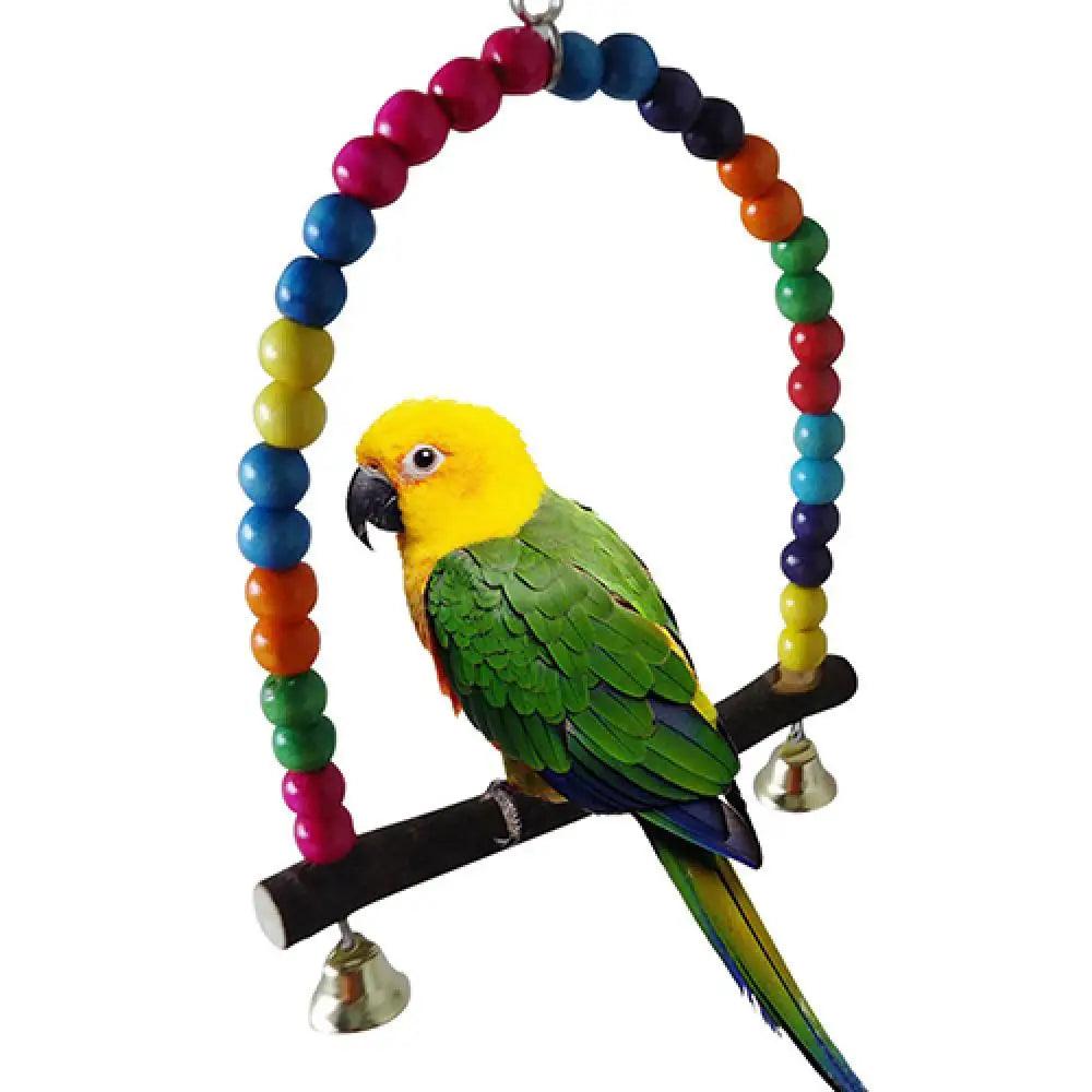 Cotton Ring Parrot Swing Toy