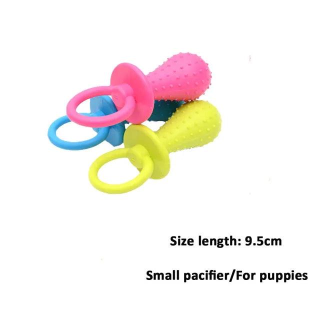 Rubber Pacifier Dog Toy