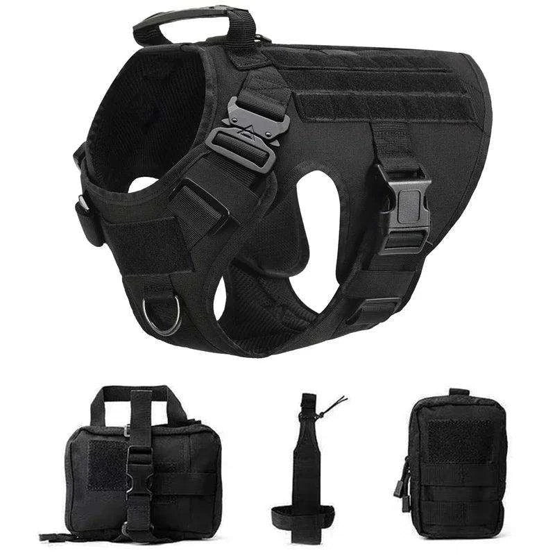 Tactical Dog Harness SetDescription:
Gear up your dog for any adventure with this military-style harness! Perfect for training and outdoor activities, it provides comfort, control, and durRegal Pet PalaceRegal Pet PalaceTactical Dog Harness