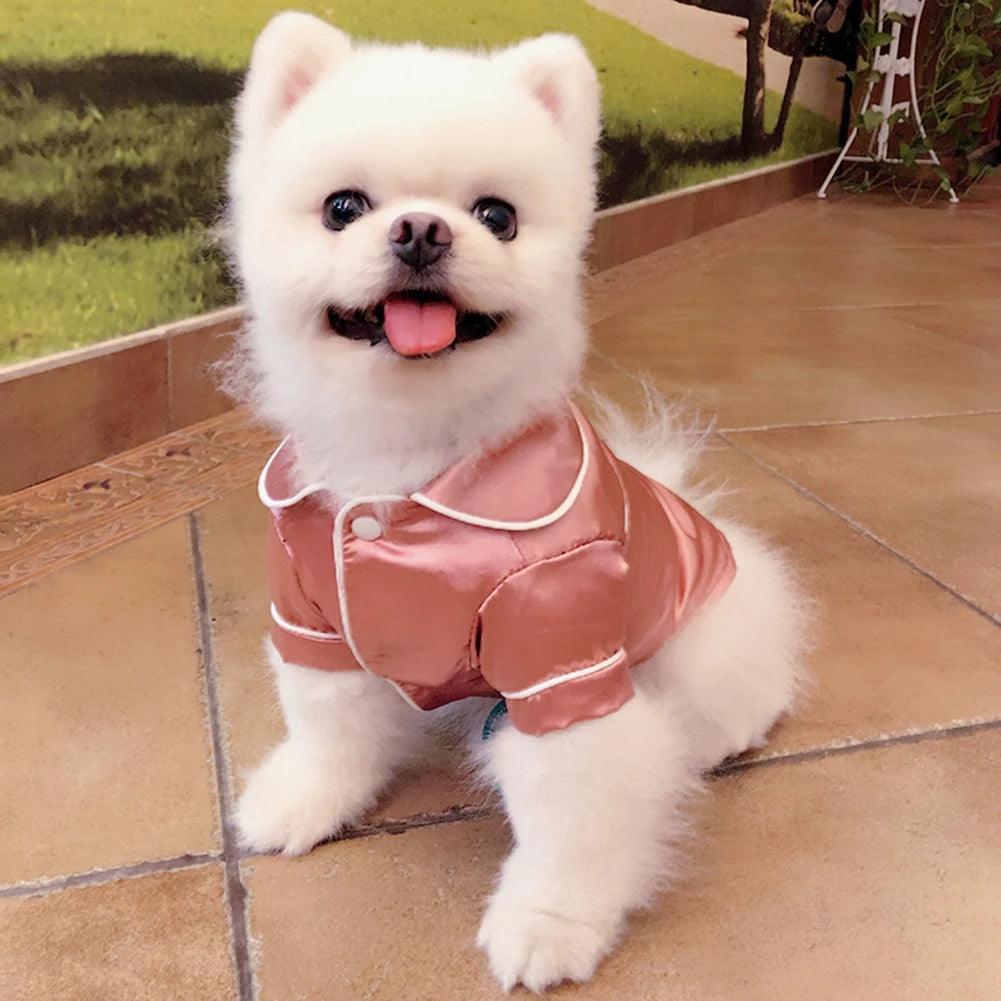 Silk Dog Pajamas for Sleep