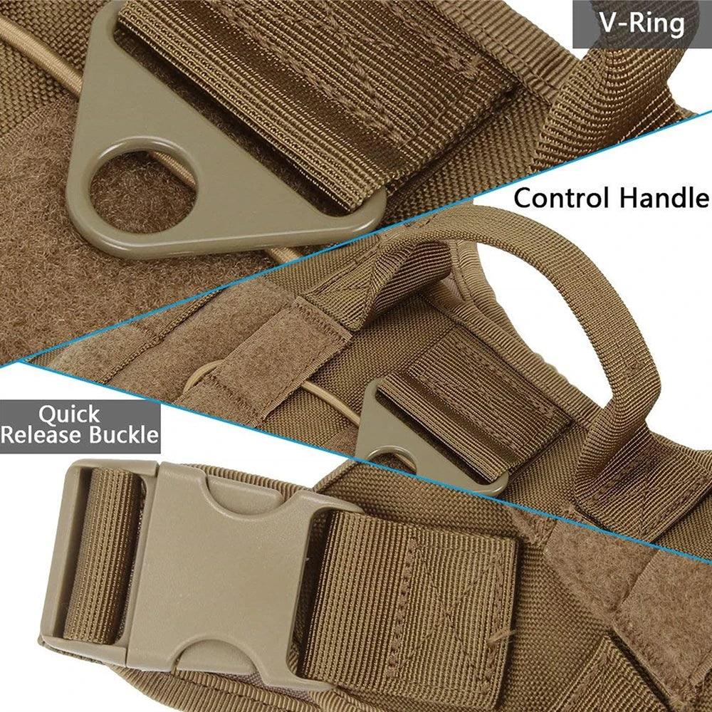 Tactical Dog Harness Set