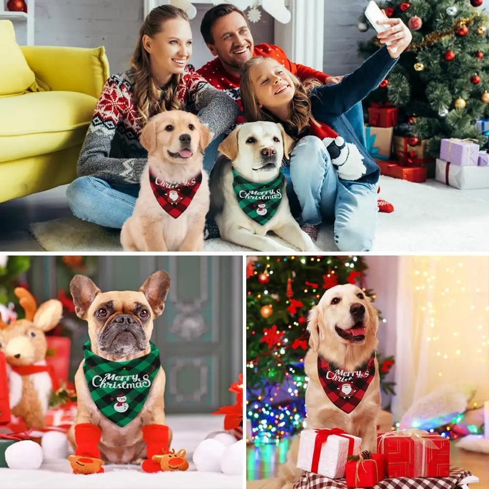 Christmas Dog Bandana Scarf