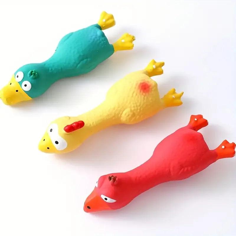Cooing Chicken Dog Toy