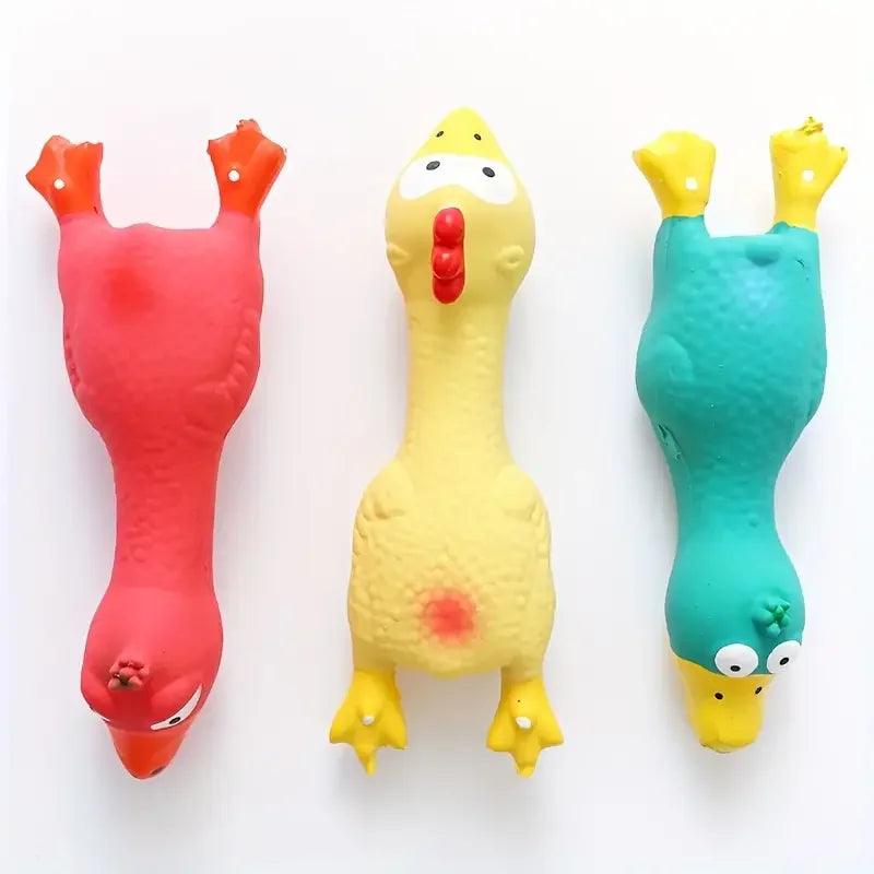 Cooing Chicken Dog Toy