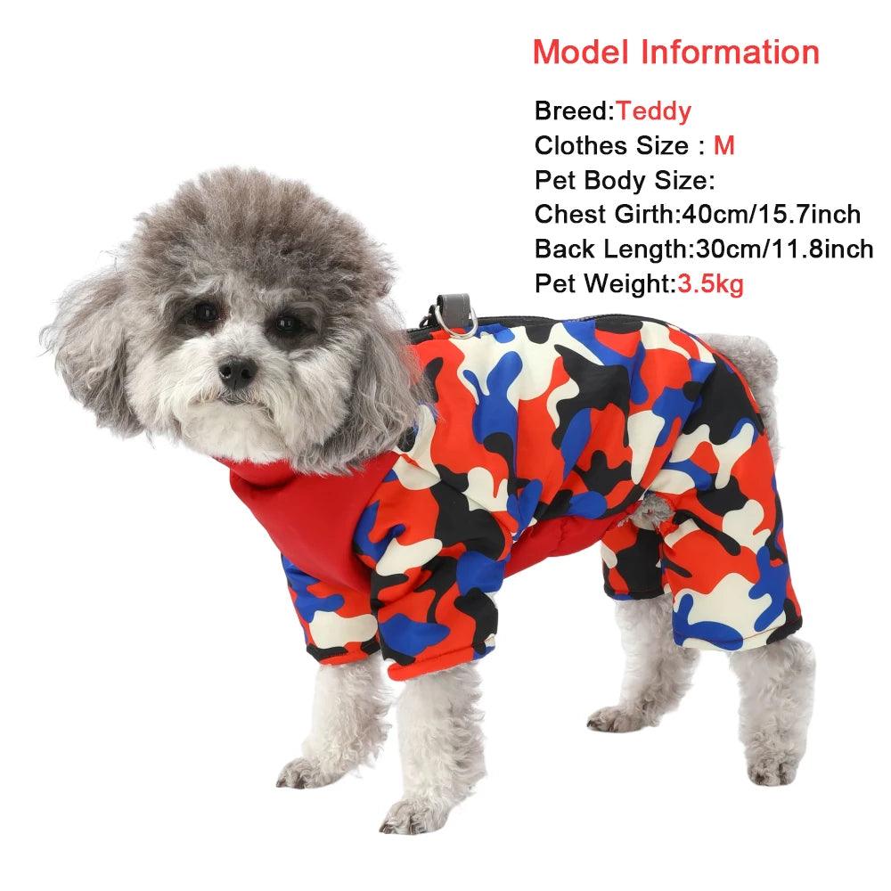 Waterproof Fleece Dog Jumpsuit