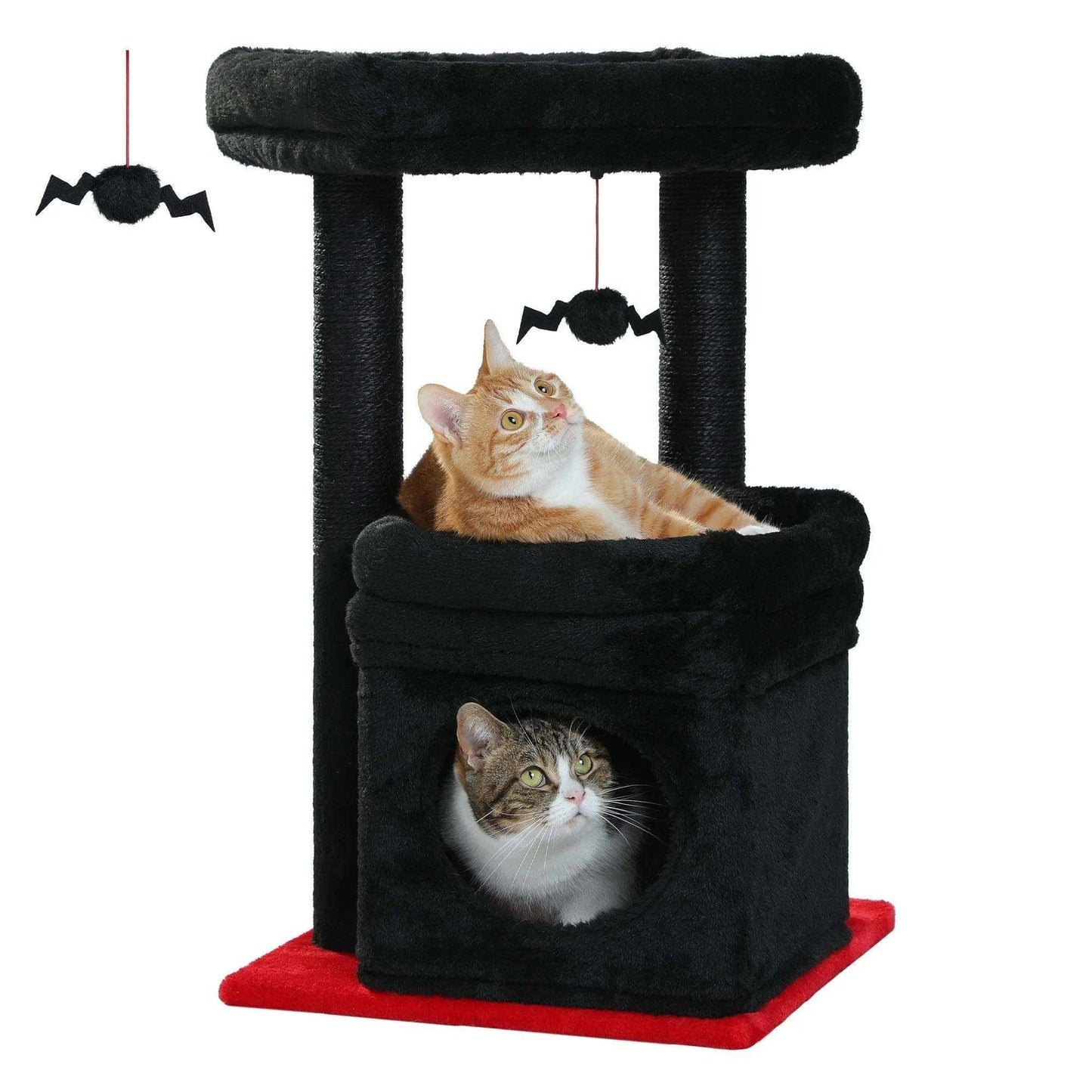 Cozy Cat Tower CondoDescription:
Give your cat the ultimate playground with this cozy cat tower! Featuring a private condo, sisal scratching posts, and a plush pom-pom for endless enteRegal Pet PalaceRegal Pet PalaceCozy Cat Tower