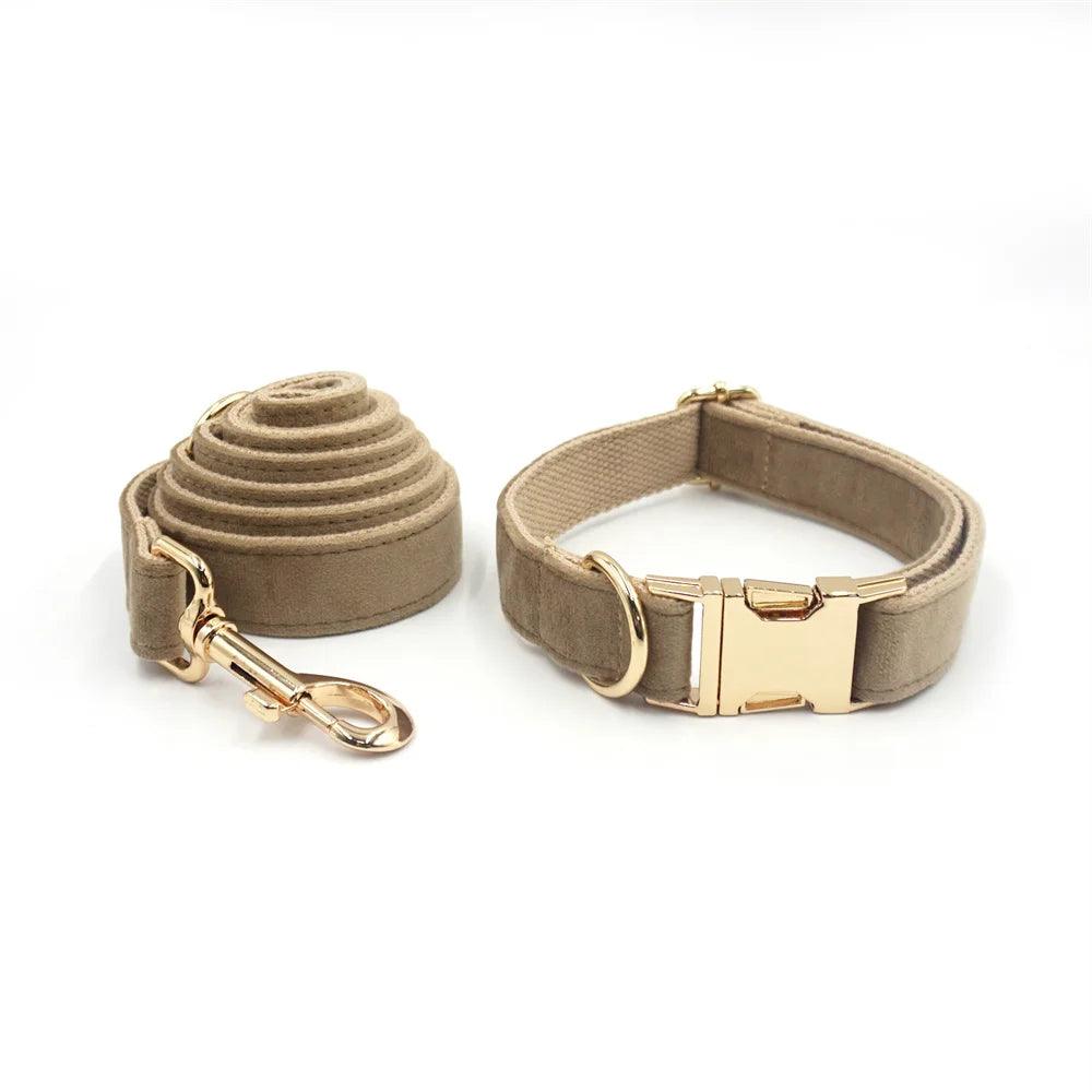 Soft Velvet Pet Harness Set