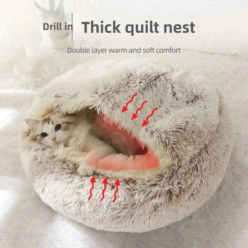 Cozy Plush Cat Nest