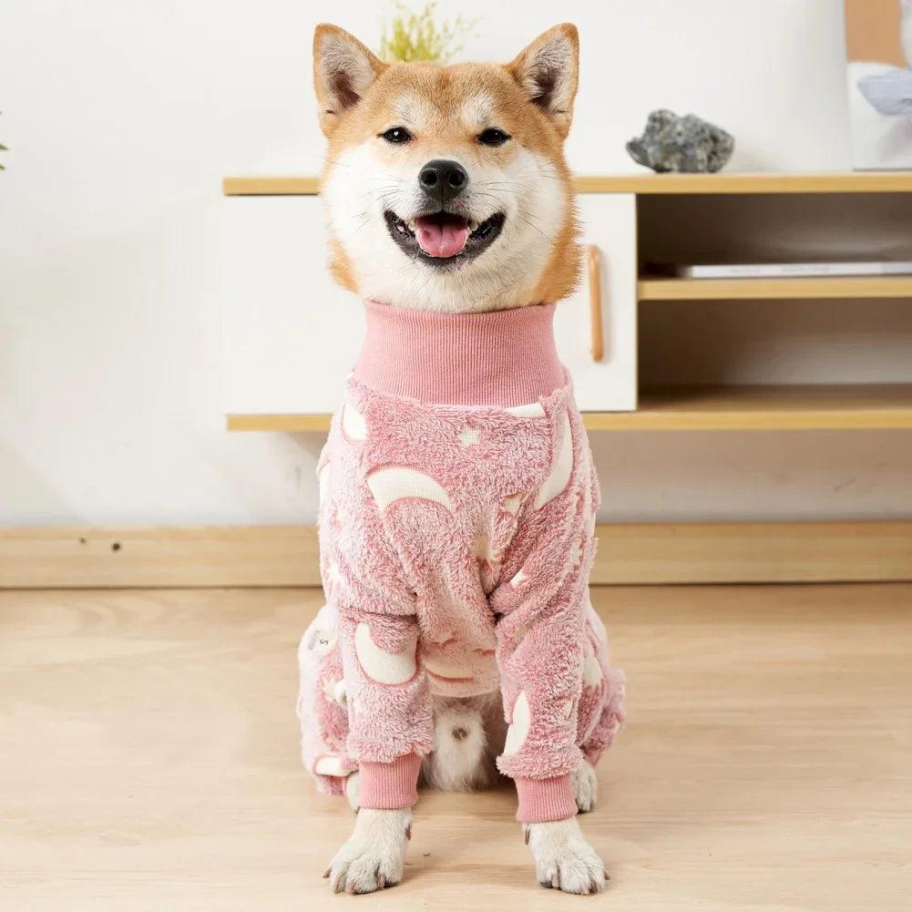 Soft Fleece Dog Pajama Onesie