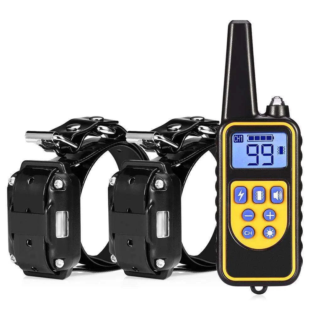 Rechargeable Dog Training CollarDescription:
Train smarter, not harder! This rechargeable collar offers beep, vibration, and shock modes to gently correct unwanted behavior, ensuring a well-behaveRegal Pet PalaceRegal Pet PalaceRechargeable Dog Training