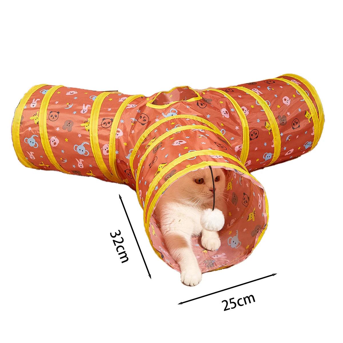 Crinkle Cat Tunnel Toy