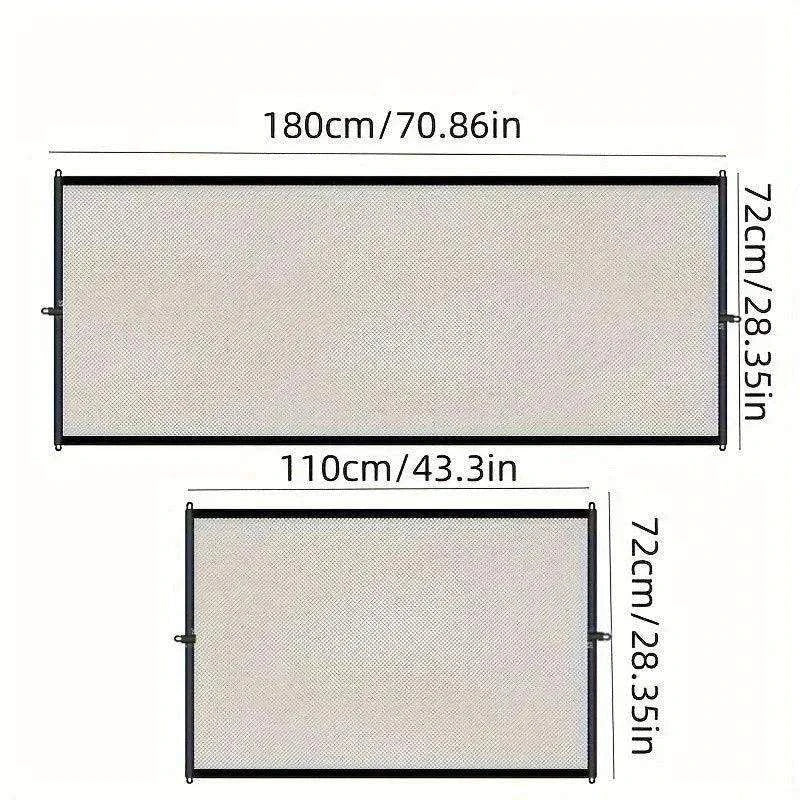Foldable Pet Safety GateDescription:
Keep your pet safe while giving them their own space! This breathable mesh barrier easily blocks off stairs, doorways, or rooms—no drilling required.
Regal Pet PalaceRegal Pet PalaceFoldable Pet Safety