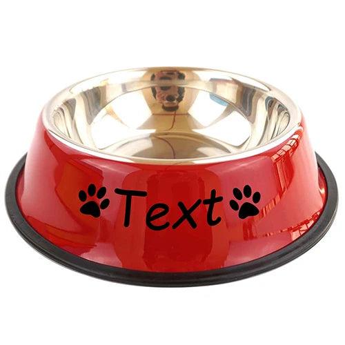 Personalized Pet Stainless Steel Bowl