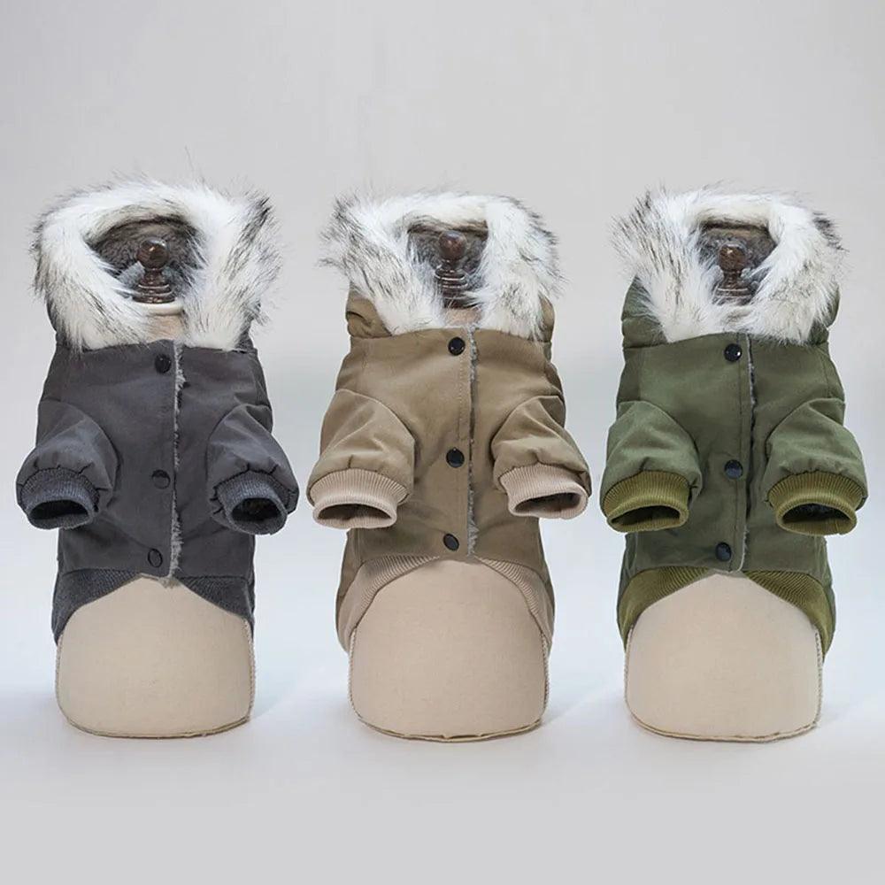 Thickened Winter Dog Military Coat