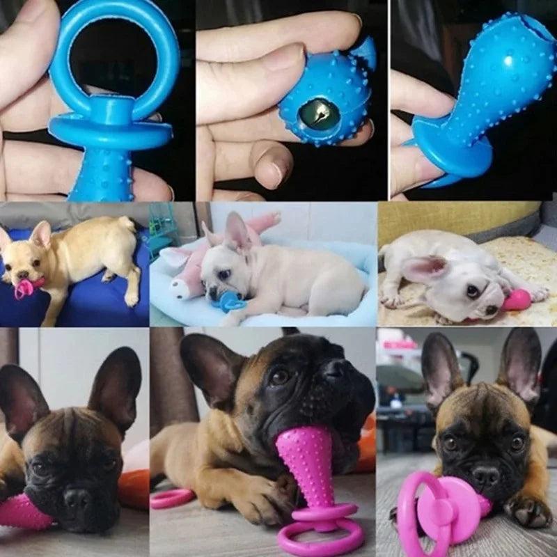 Rubber Pacifier Dog Toy