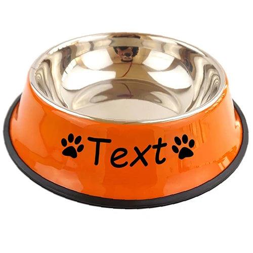 Personalized Pet Stainless Steel Bowl