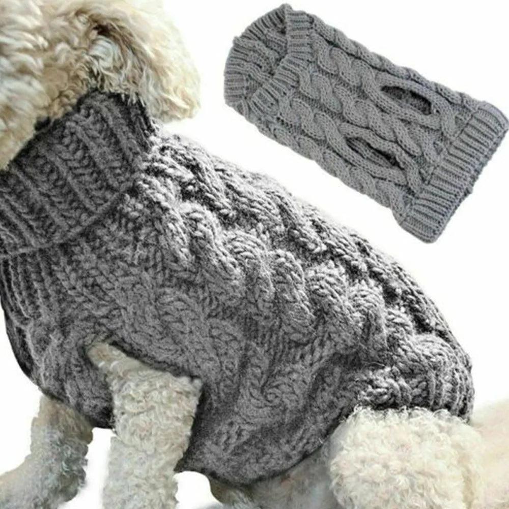Warm Knitted Sweater for Dogs