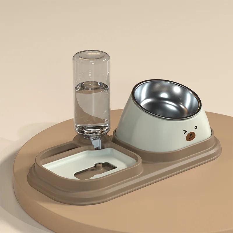 3-in-1 Tilted Pet Bowl