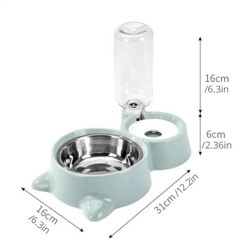 2-in-1 Cat Food & Water Bowl