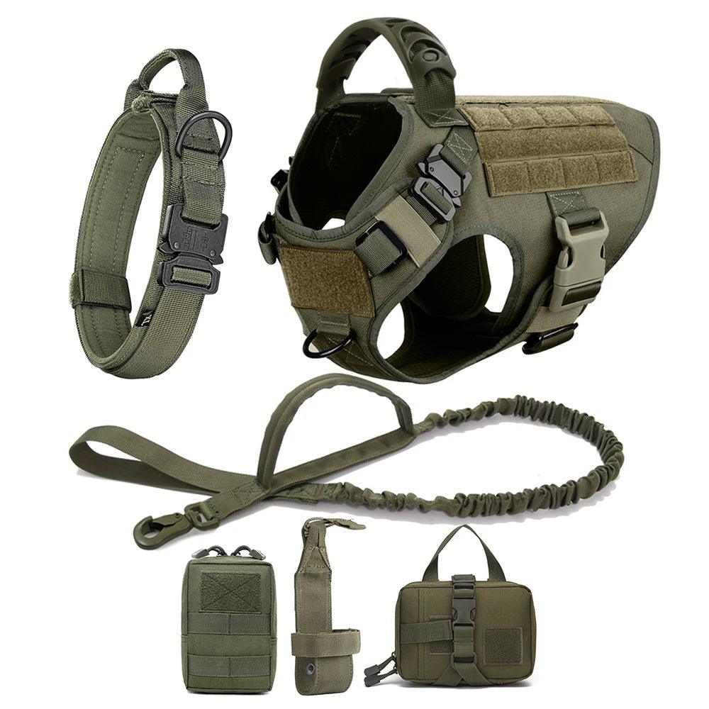 Tactical Dog Harness Set